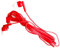 MULTIMEDIA & ENGINEERING M&E - Confezione da 100 auricolari usa e getta, connessione jack 3,5 mm, presentazione in sacchetti singoli EcoFriendly per la massima igiene, colore rosso