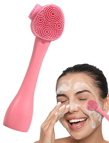 Spazzola in Silicone per la Pulizia del Viso - Scrubber Multifunzionale per Massaggio e Pulizia, Spugna Portatile per la Cura