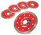 EZARC Disco di taglio al diamante da 115 mm, disco di taglio al diamante ultra sottile per tagliare marmo, granito, porcellana, ceramica, mattoni (pacchetto da 5).