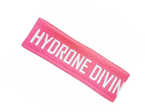Hydrone Diving Headband 2mm Neoprene Scuba Hairband Elastic Non-Slip Swimming Headband Workout Sweat Bands for Women Men Children Scuba Dive Snorkeling Swimming Surfing (Pink)