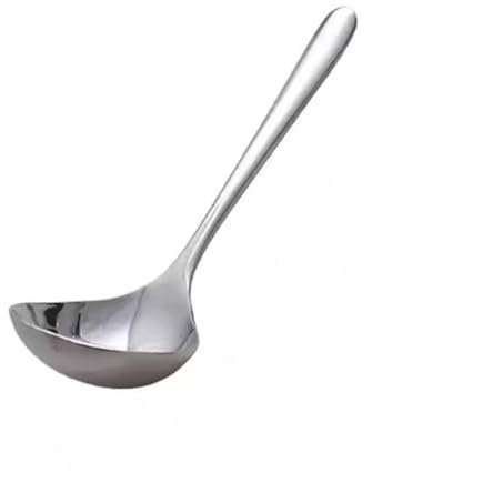 SLEDEZ Cuillère À Louche De Cuisine Louche à Soupe Domestique à Grosse Tête Et Cuillère Ronde(Silver)