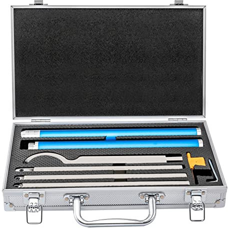Carbide Woodturning Tools Set, 6 in 1 Carbide Tipped Wood Turning Lathe Tools Set, Diamond Shape/Round/Square Cutter Replaceable Carbide Lathe Tools for Woodworking Hobbyists (Metal Handle)