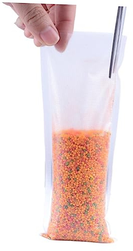 LIOOBO 50pcs PVA Water Soluble Mesh Bags for Carp Fishing Fully Dissolving Bait Bags for Solid Bait White Fishing Accessories Use