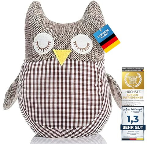 Eule Türstopper - Süßer Tier-Türstopper Türhalter Türpuffer Türsack Tierform - Handarbeit 1,3 kg Gewicht