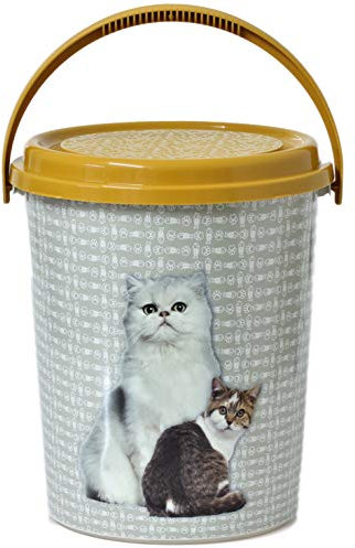 Urban Living 11 Litre Plastic Dry Cat Food Storage Box