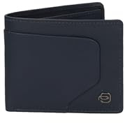 Piquadro Akron Portafoglio da uomo in pelle a due scomparti e schermatura RFID