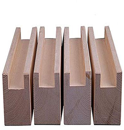 Lot de 4 Rehausseurs de Meubles,Rehausseur Pieds de lit,Rehausseur Meuble Bois,Augmentez la Hauteur de 3 cm,iamètre intérieur de la rainure 5 cm,pour Fauteuil, Table De Nuit, Armoire,Lits