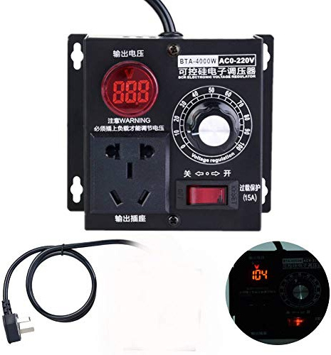 SCR-Spannungsregler, AC220V 4000W elektrischer Spannungsregler, Grenzstrom 18A, Ausgang ist Wechselstrom, Spannungsregler Nullhysterese, Nullverzögerung, schnelle Reaktion