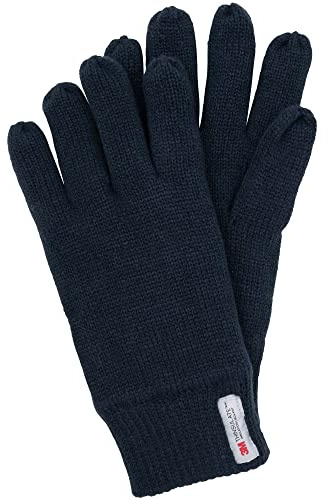 Indicode Herren Jason Strick Handschuhe Fingerhandschuhe Fleece Futter | Warme Unisex Handschuhe mit Fleece-Futter, Winterhandschuhe, Outdoorhandschuhe, Fingerhandschuhe für Männer & Frauen