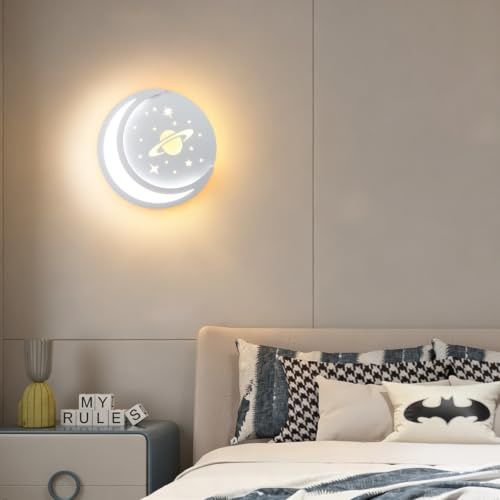 ZTWLEED LED Wandleuchte Innen,14W Wandlampe LED Mordern 3000K/4000K/6000K | Wandbeleuchtung Rund Weiß für Kinderzimmer Schlafzimmer Wohnzimmer Korridor,110-240V