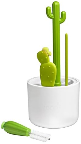 Cikoopul Cactus Bottle Brush, Straw Brush, Multifunctional Cleaning Brush Set, Full-Angle Cleaning