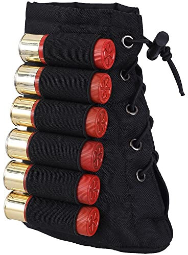 ANSNOW 1 Stück Taktischer Patronenhalter, Patronentasche Für 6 Schuss Munition, Schaft Für Schrotflinte, Militär, 12/20 Kaliber, Patronenträger, Magazintasche