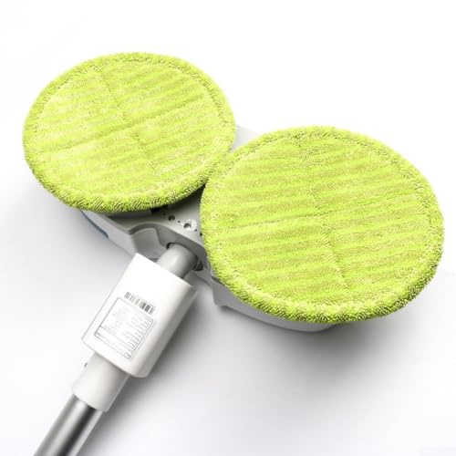 Chiffons ronds doux pour balais électriques réutilisables et lavables, disponibles en 6 ou 12 paquets (6 pièces)