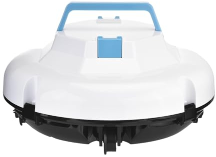 Sxhlseller Roboter-Poolreiniger, Kabelloser Automatischer Staubsauger mit 120 Minuten Laufzeit und Starker Saugkraft, Automatisch Parkender Roboter für Oberirdische und in den Boden (EU-Stecker)
