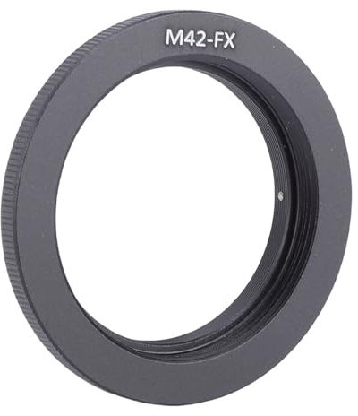 Annadue Adattatore per Obiettivo da M42 a Fuji X, Anello Adattatore per Obiettivo Sottile in Lega di Alluminio per M42 per Fotocamera Mirrorless con Attacco Fuji FX