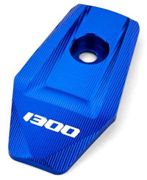 ZEXDDI Compatible con R 1300 GS R1300GS GS 1300 ADVENTURE 2024 2025 2026 CNC Silenciador lateral decorativo para motocicleta gs1300 R 1300GS ADV Accesorios (Azul)