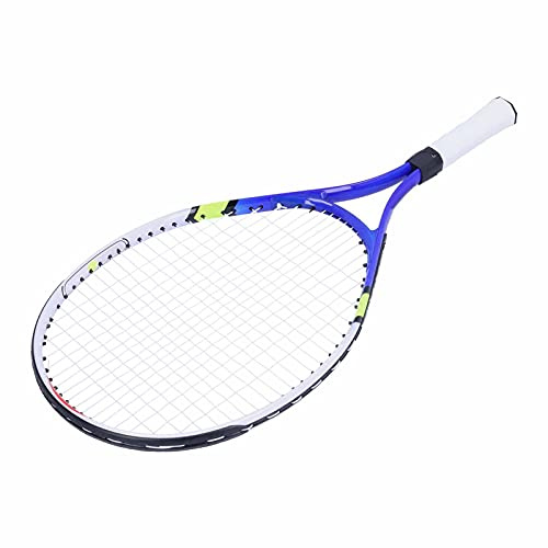VGEBY Tennisracket för Barn, Ram i Aluminiumlegering med Nylonsnöre och PU-handtag för Träning, Lätt och Stabil Design för Nybörjare (Blå)
