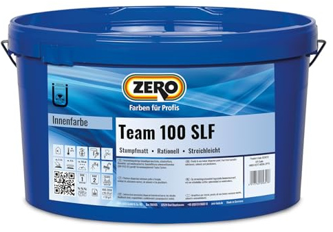 Zero Team 100 Wandfarbe weiß 5l | Innenfarbe, Wohnraumfarbe