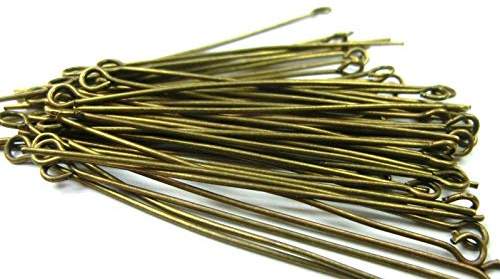 beadsvision 100 Kettelstifte 45mm Farbe Bronze Stifte Nietstifte #S568