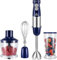 ACOQOOS Batidora de mano de 1000 W, 3 en 1, batidora eléctrica de alto rendimiento (Blue)
