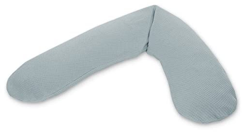 Das Original Theraline Stillkissen+Bezug Dinkelfüllung Nebelblau Feinstrick