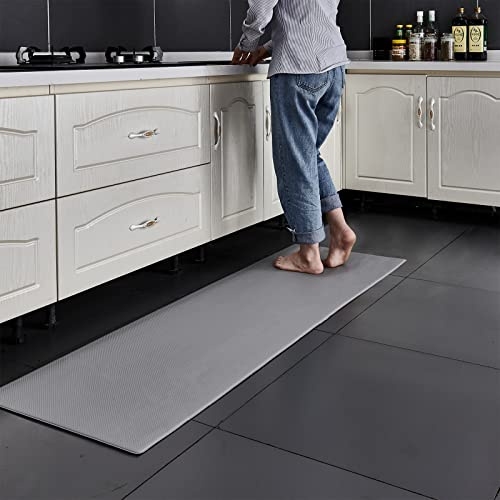 7VSTOHS Alfombra de Cocina, Resistente Anti Fatiga de PVC Alfombras de Cocina, Impermeable, Antideslizante, Lavable Resistente Aceite de Cuero Alfombra de Cocina para la Cocina, Comedor, Sala de Estar