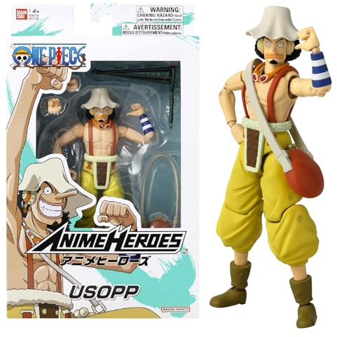 BANDAI - Anime Heroes - One Piece - Action figure Anime Heroes 17 cm - Usopp - 37005