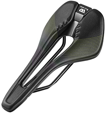 Soyeacrg Bicycle Saddle for Men Women Road Bike Racing Saddle Hollow Comfortable Riding Saddle Equipment for MTB Road Exercise Trekking Folding Hybrid & Cruiser Bikes,Yellow A