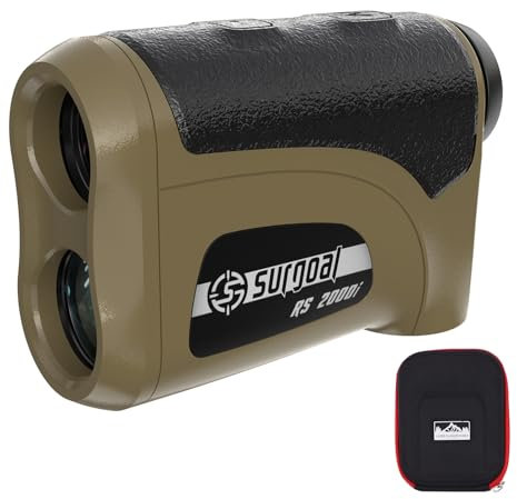 SG SURGOAL Telémetro láser de 6 aumentos a prueba de agua 1600-4000Y con compensación de pendiente, medición de distancia al aire libre para caza, golf, tiro