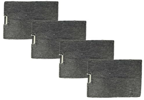 vhbw 4x Aktivkohlefilter Ersatz für Miele 3284680 | 3284681, 3284682, 8011222, 8049726, DKF6 für Dunstabzugshaube - 30 x 21,5 x 3 cm