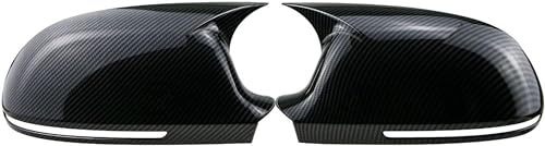 Coche Cubierta Espejo Retrovisor para Audi A3 8P A4 A5 B8 B8.5 Q3 A6 C6 4F S6, Tapa de Espejos Retrovisores Izquierdo Derecho Reemplazo Accesorios,A/Carbon Look-b8