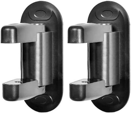 YDEWLY Lockable Window Handle,Door Lever Lock,Door Handle Locks, Door Lock with 3M Adhesive, Childproof Lock Locks for Bedroom, Bathroom, (Set of 2, Black)