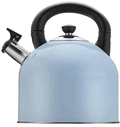 Bollitore for il tè Piano cottura Fischio Bollitore a gas Piano cottura in acciaio inossidabile Piano cottura a induzione Whistl Bollitore Induzione domestica Campeggio Teiera Caffettiera(Bluel)