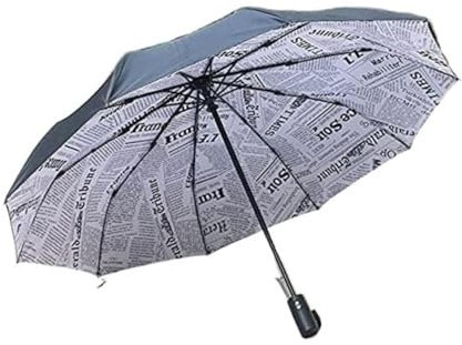 ATMRC Taschenschirme Doppelschichtiger, winddichter, vollautomatischer Regenschirm for Männer und Frauen, dreifach faltbarer kommerzieller großer, langlebiger Rahmen Regenschirme