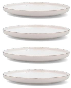 Quid Duna 4 Plato Llano Cerámico 26,5x2,8cm Loza Apto Microondas Apilable