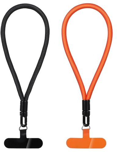 Mabor Handy Handgelenkschlaufe，2 Stück Lanyard Handschlaufe zum Umhängen Kamera Inklusive Handy Patch Handyhülle Handschlaufe für Schlüssel Kameras USB-Sticks Ausweise Namensschilder Badges