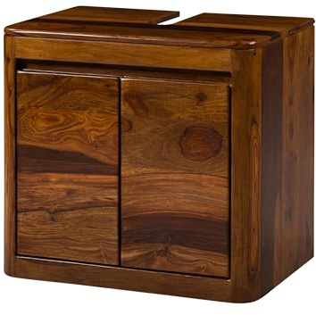 MASSIVMOEBEL24.DE | Unterschrank Sheesham walnuss lackiert Toronto - Verschiedene Größen, Farbe:Dunkelbraun lackiert, Größe:60x40x55 cm (BxTxH)