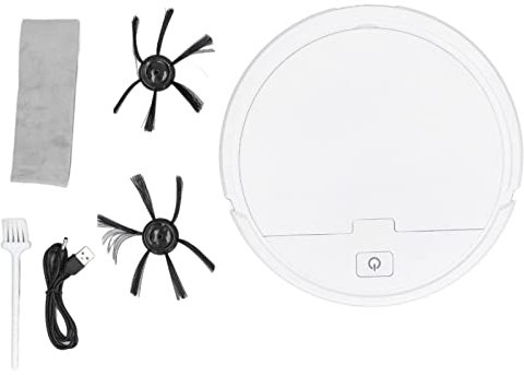 Robot Aspirapolvere Intelligente 3 in 1, Robot Aspirapolvere e Lavapavimenti, Robot Spazzatrice Automatica Ricaricabile Aspirapolvere for Pulizia Pavimenti for Peli di Animali Domestici, Moquette e Po