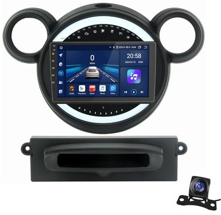 Autoradio Android 13 Double DIN GPS Navi Touch Screen autoradio Stereo per Mini 2010-2016 con Bluetooth Navigazione GPS Controllo Auto Riproduzione Lettore WiFi Radio FM USB/SWC Telecamera p