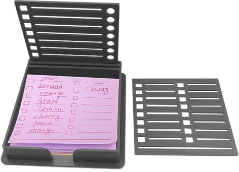 Haftnotiz Halter Schablone, Notizblock Halter Mit Haftnotizen, Home Desktop Tagesplaner, To-Do Listen Halter Für Schüler Und Lehrer Für Schreibtisch Büro Zuhause Schulbedarf