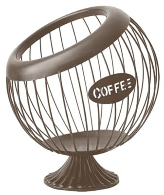 casstaly Porta Capsule per caffè Espresso Contenitore da Banco Porta Cialde per caffè Snack Frutta Organizzatore Cucina Parti di Ricambio Colore caffè