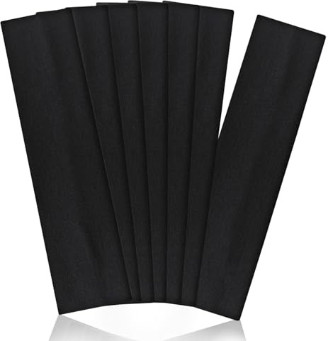 DIELOVEHUA 7 Stück Stirnband Damen Sport, Stirnband Schwarz, Stirnband Damen Dünn, Elastisch Weiches rutschfeste Stirnbänder für Fitness Radfahren Yoga Laufen