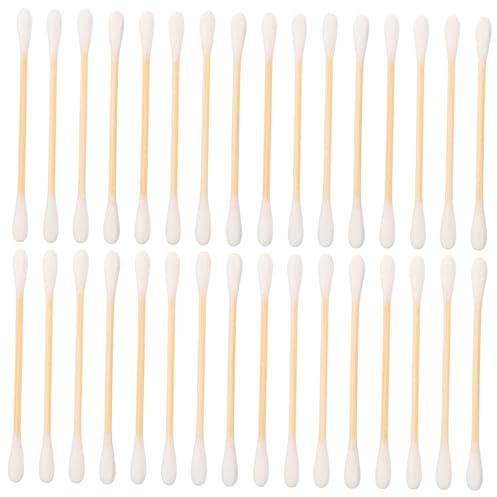OATIPHO 200piezas Hisopos De Algodón De Bambú Hisopos De Algodón Para Maquillaje Limpieza De Doble Punta Multiusos Casa Viajes