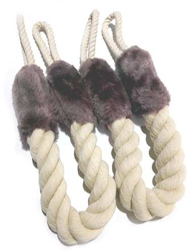 Door Stop Stopper, Decorative Rope Door Stop Slam Stopper Anti-Crash Patio Doors Handles Rope Stoppers for Bedroom 2 Pcs