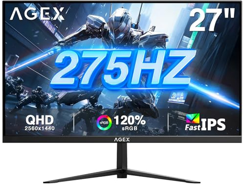 Z-Edge 27-Tums Speldator-skärm 275Hz 2K QHD, Fast IPS, 1 ms MPRT, FreeSync, 120% sRGB, DisplayPort (275Hz), 2×HDMI 2.1 (144Hz), 1440p Gaming Monitor, VESA 100x100 mm