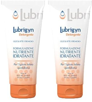 Lubrigyn Krämig olatte underkläder rengöring, näringsgivande formulering och fuktgivande, lämplig för daglig intim hygien, SLES-fri, SLS, Parabener, Lanolin och paraffin, (2 förpackningar med 200 ml)