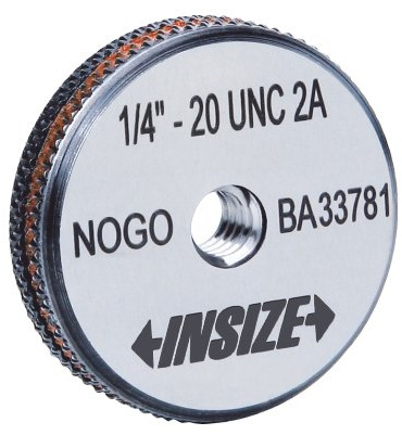 INSIZE 4633-3B1N NOGO ANSI B1.2 - Medidor de anillo de rosca estándar americano, 3/4-10 UNC