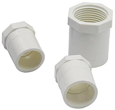 Sturdy 20mm 25mm 32mm to 1/2 3/4 1 Internal Thread BSP Adapter PVC Connector Water Pipe Fittings Hose Repair Connection Tool 5 Pcs (Size : 3/4'')