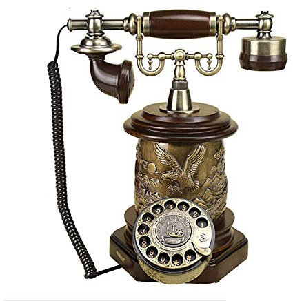 Teléfono Retro, teléfono Retro Vintage con Cable, teléfono Fijo, decoración de Escritorio para el hogar, teléfonos Decorativos Vintage, teléfono Fijo