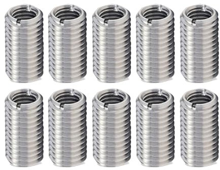 10 Pièces Rivet Ecrou Insert M8 à M6,15 mm,Métrique Filets Internes et Externes Écrous Rivets en Acier Inox,Pour les Automobiles,Turbines Vapeur,Appareils Mécaniques Bois Meubles Outil de Réparation